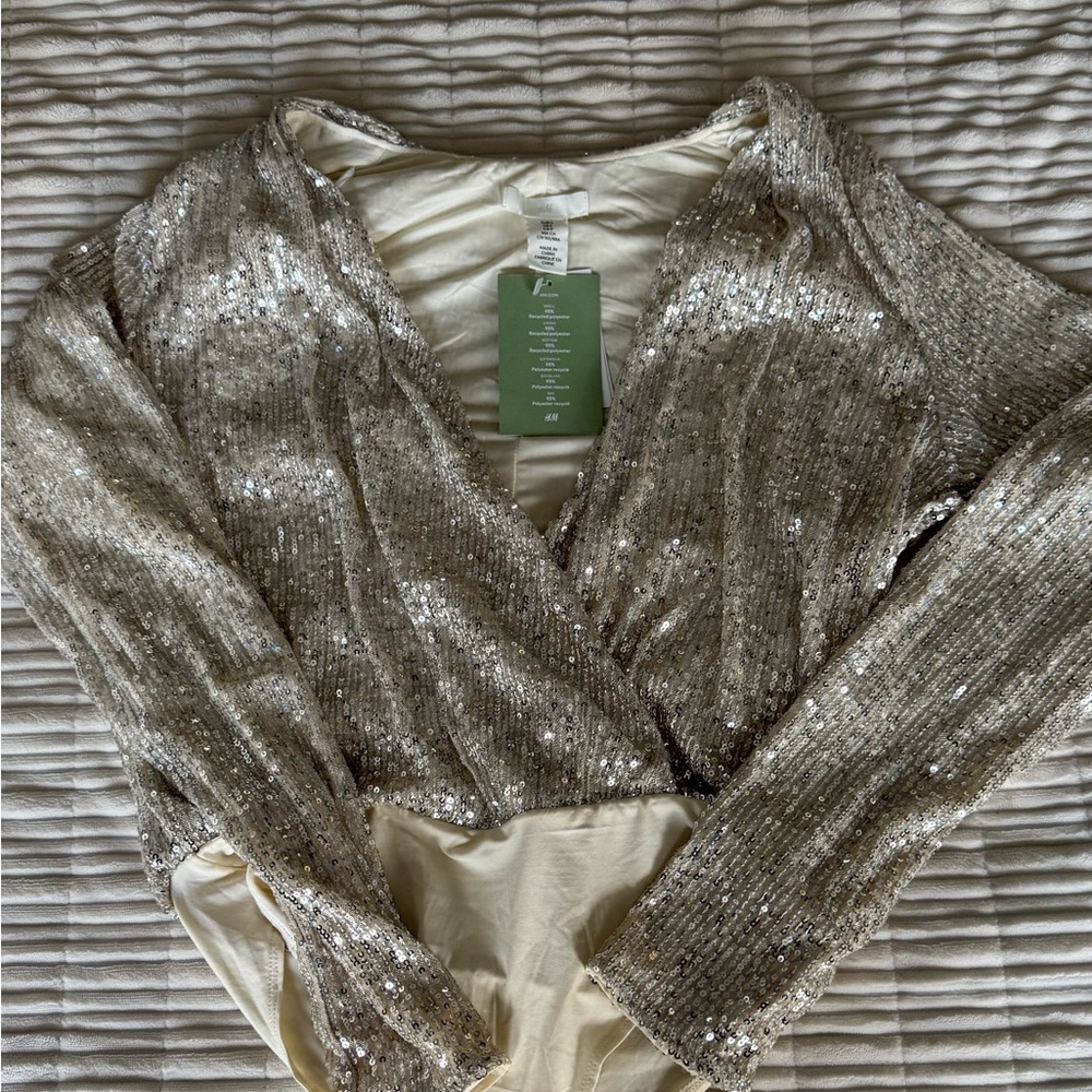 Brand new sequin bodysuit